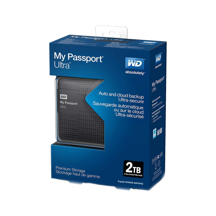 حافظه اچ دی دی اکسترنال وسترن دیجیتال مدل My Passport Ultra ظرفیت 2 ترابایت