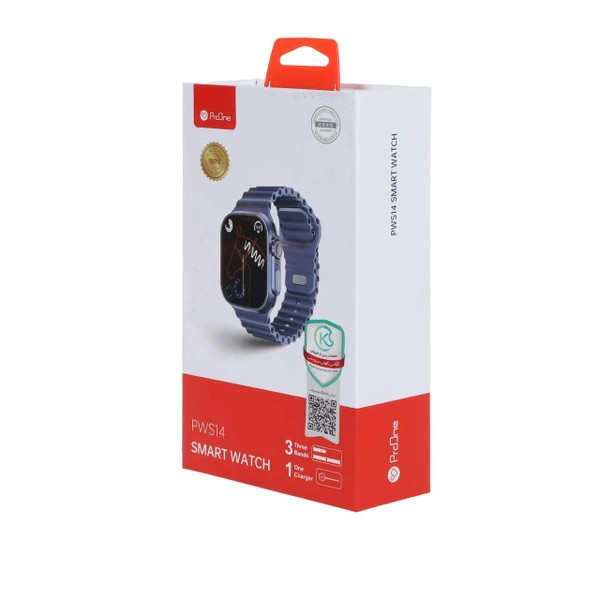 ساعت هوشمند پرووان مدل PWS14 با بدنه رویی زینک و بند سیلیکونی