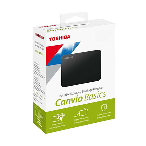 هارد اکسترنال توشیبا مدل Canvio Basics ظرفیت 500 گیگابایت