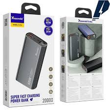 پاوربانک یوسوندا مدل YOSONDA P24 65W ظرفیت 20000 میلی آمپر ساعت