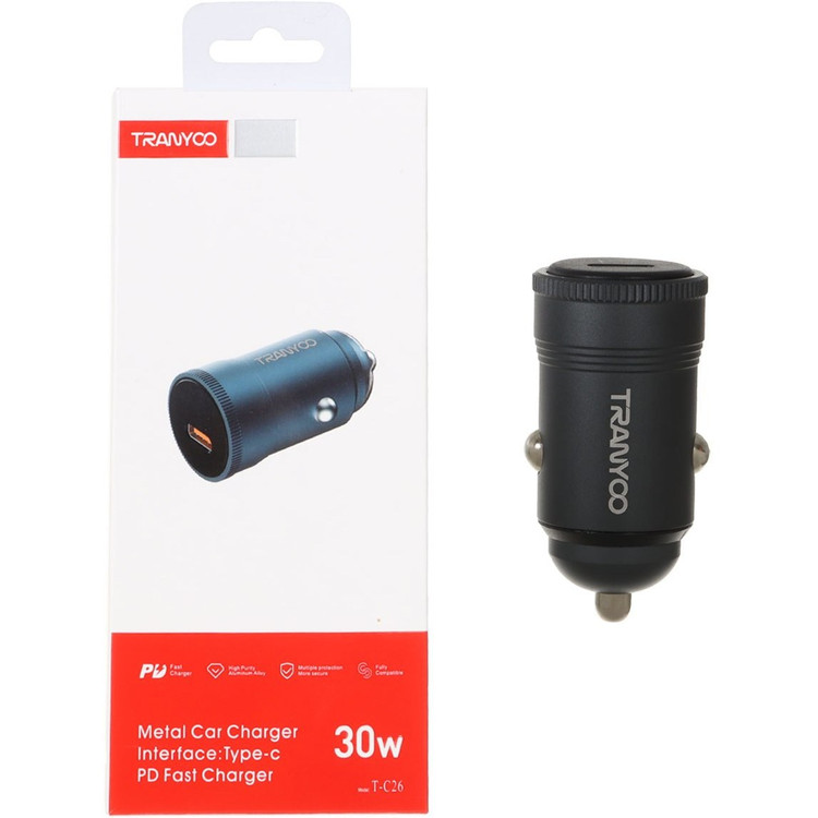 شارژر فندکی ترانیو مدل T-C26 ظرفیت ۳۰ وات