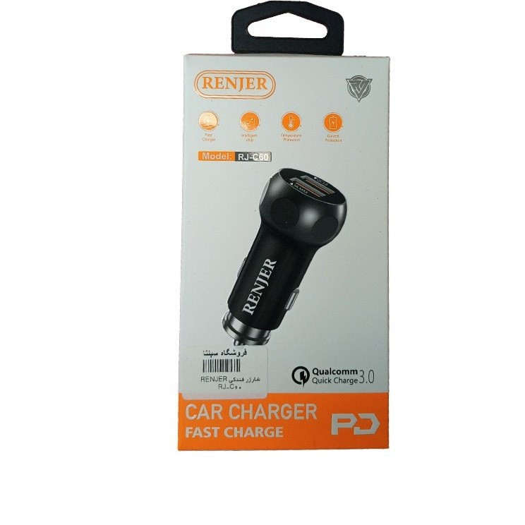 شارژر فندکی رنجر مدل RJ- C60 ظرفیت 22/5 وات